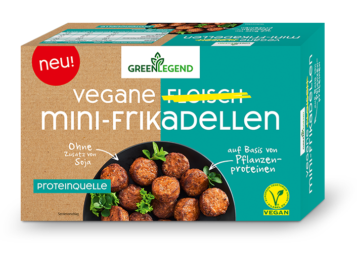 Green Legend Vegane Fleisch Mini-Frikadellen