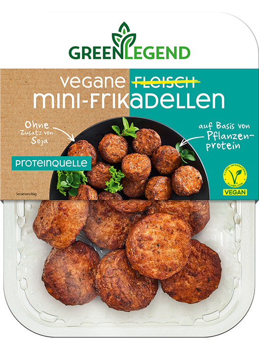 Green Legend Vegane Fleisch Mini-Frikadellen