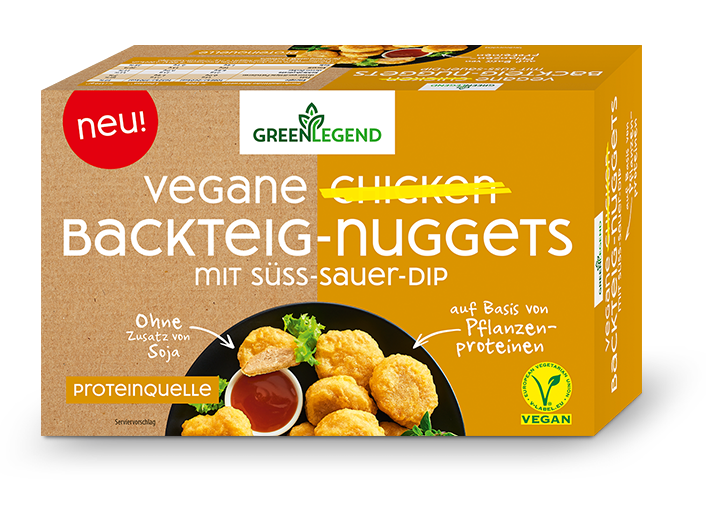 Green Legend Vegane Chicken Backteig-Nuggets