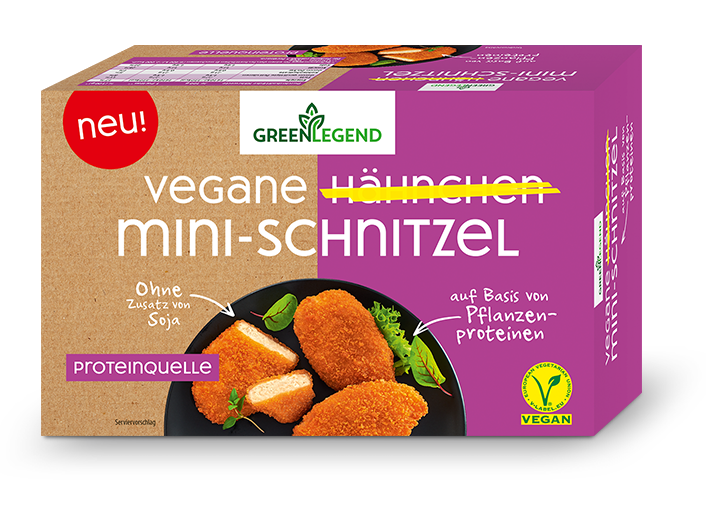 Green Legend Vegane Hähnchen Mini-Schnitzel