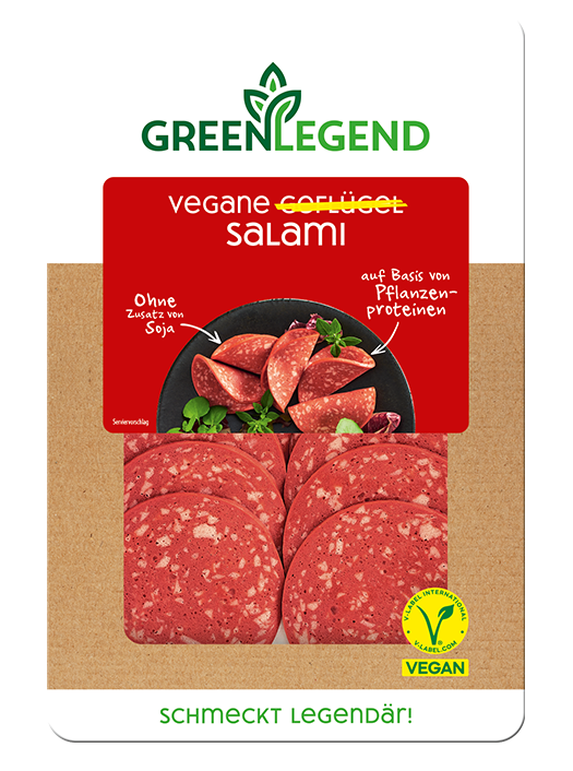 Green Legend Vegane Geflügel Salami